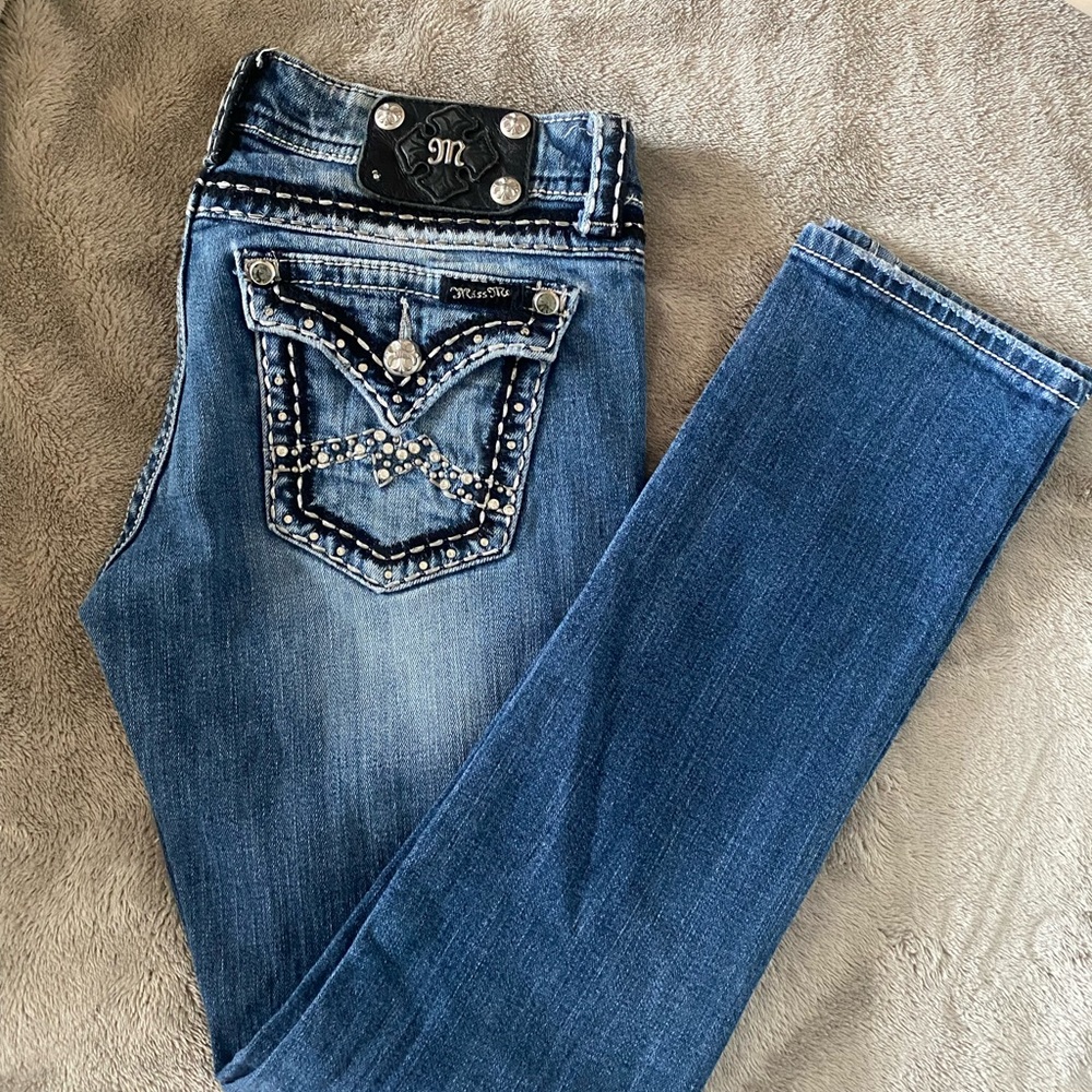 Miss Me Jeans with Ornate Embroidery - Picture 3 of 7